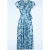 Andi Floral swing jurk in blauw