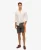 Superdry Mannen Gerecyclede Sportswear Boardshort met Logo – 48 cm Donkergrijs