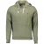 Fleece Hoodie Pullover Olijfgroen