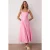 TRENDYOLMİLLA Dames Donkerblauw Effen Midi Mouwloos Stijlvol/Avond Skater Jurken
