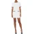 Moschino Gold Heart Buttons Short-sleeved Dress White
