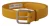 Dolce & Gabbana Gele Leren Zilver Tonen Logo Metaal Gesp Riem
