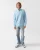 Kwartas Sweatshirt in Lichtblauw