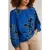 White Stuff Angie Top Blue Print