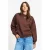 POM Amsterdam katoenen pullover met tekst – donkerbruin