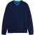 Scotch & Soda Merino Double Face Dropped Shoulder Crewneck Navy