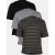 Lyle & Scott Striped 3 Pack Relaxed T-shirt Olive Stripe/mid Grey Marl/je