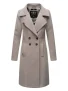 Navahoo Dames Trenchcoat Wooly – Premium Wintermantel met Elegante Pasvorm