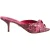 Dolce & Gabbana Roze Leren Hakken Slides Sandalen Schoenen