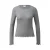Fijn gestructureerde en lichtdoorzichtige lange mouwen T-shirt vrouw COMMA