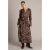 Yest jurk met print – groen/bruin