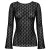 ONLY CARMAKOMA kanten top Plus Size met print – zwart