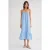 Midi Muslin Jurk met Rimpeldetail