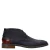 Van Lier suède veterschoenen donkerblauw