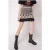 PINKO Almonte Gonna Recycled Stuoia Navy Blue/ecru