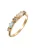 ELLI PREMIUM Ring  lichtblauw / goud / wit