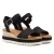 TOMS Diana Canvas Wig Vrouwen Zwarte Sandalen