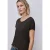 Street One Dames Shirt met overhangende schouders in linnenlook in Bruin