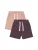 MINYMO Broek ‘ MIGirls 2 PACK ‘  oudroze / roodviolet