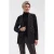 Lady Day travelstof regular fit blazer met zebraprint – donkerbruin/zwart