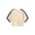 Mango top met linnen beige