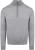 Suitable Merino Half Zip Trui Grijs