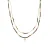 Luxeketting gemaakt van 925 Sterling Zilver en 18k goud afwerking Briljant Zirkonia – Holis