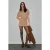 Geplooide mini-jurk met halve col