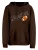 Cotton Prime Sweatshirt ‘American Football’  chocoladebruin / oranje / wit