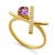 Orphelia ‘Charlotte’ Dames 925 Sterling Zilveren Ring – Goud ZR-7580/A