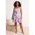 Trendyol Curve Dames Roze Grafisch Kort / Mini Mouwloos Skater Grote maten Jurk