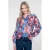 Geisha gebloemde blouse – roze/rood/blauw