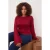 Trendyol Curve Dames Bordeaux Effen Lang Getailleerd Grote maten Blouses