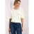 Street One Dames Shirt met ronde hals en decoratief detail in Wit