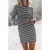 Mikuta The Striped Short Linen Longsleeve Dress