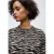 Street One Dames Bedrukte blouse met smokdetails in Zwart