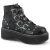 Demonia Emily 315 zwarte enkellaarzen met studs