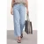 Street One Dames 7/8 Mid Waist Wide Legs jeans in Loose Fit in Blauw