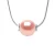 Zoetwater parelsnoer 10-11mm Ronde Rose Mesh Serpentine 925
