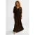 BEACHWAVE crinkle strandjurk donkerbruin