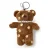 Wouf Sleutelhanger  camel / geel / wit