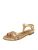 FREUDE Sandalen met riem ‘Asti’  goud