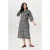 Noppies maternity zwangerschaps midi jurk met panterprint grijs