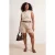 Trendyol Curve Dames Beige Effen Kort Getailleerd Grote maten Blouses