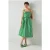 LK Bennett Elodie Jacquard Midi Dress Green