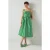 LK Bennett Elodie Jacquard Midi Dress Green