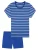 SCHIESSER Pyjama ‘Casual Essentials’  blauw / donkerblauw
