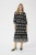 Jurk A-shape Black Damask Pattern black