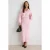 TRENDYOLMİLLA Dames Roze Effen Maxi Lang Bodycon Jurken