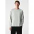 Geribd T-shirt met ronde hals en lange mouwen